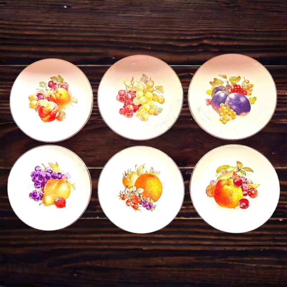 Schumann Arzberg Bavaria Orchard Fruit Plates (6)